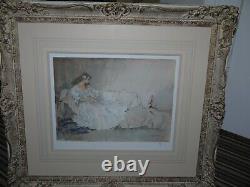 Sir William Russell Flint Ra Limited Edition Print The Looking Glass