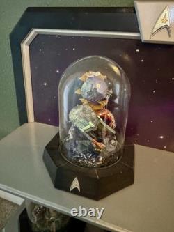 Star Trek Franklin Mint Dioramas under Glass Domes x17 & 2 Shelves LTD EDITION