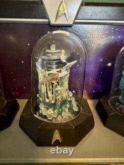 Star Trek Franklin Mint Dioramas under Glass Domes x17 & 2 Shelves LTD EDITION