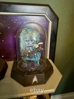 Star Trek Franklin Mint Dioramas under Glass Domes x17 & 2 Shelves LTD EDITION