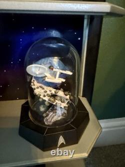 Star Trek Franklin Mint Dioramas under Glass Domes x17 & 2 Shelves LTD EDITION