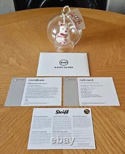 Steiff 006296 Candy Cane Mouse In Bauble Ornament L. Ed. With Box & Certificate