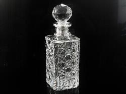 Sterling Silver Cut Glass Decanter, London 1970, Harrods Ltd