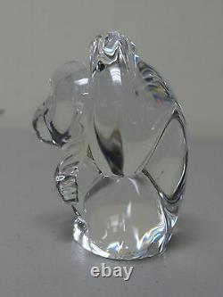 Steuben Crystal Ltd. Edition Monkey Figural Hand Cooler, Signed, New In Box