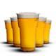 Strong Clear Plastic Beer Cups Half Pint To Brim Reusable Beer Glasses For Party