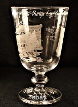 Stuart Crystal Mayflower Goblet Limited Edition Commemorative 250th Anniversary