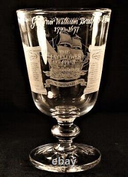 Stuart Crystal Mayflower Goblet Limited Edition Commemorative 250th Anniversary