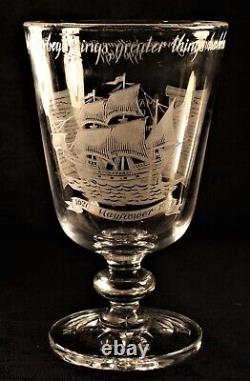 Stuart Mayflower 250th Anniversary Limited Edition Goblet, 22cm high