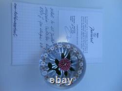 Stunning Baccarat Floral Paperweight Limited Edition d. 1992. No. 21/150