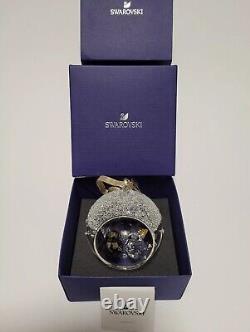 Swarovski Holiday Magic SCS 2022 Ball Ornament. With Birds Art No 5628005