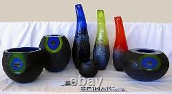 Swedish ArtGlass MOONLANDING Kosta Boda Monica Backstrom FULL SET Moon Landing