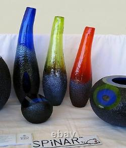 Swedish ArtGlass MOONLANDING Kosta Boda Monica Backstrom FULL SET Moon Landing