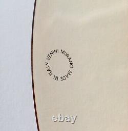 Tapio Wirkkala For Venini Occhio Charger Plate 1991 Murano Design 1967/68