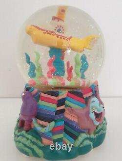 The Beatles Yellow Submarine Musical Snow Globe 1999 Vandor Limited Edition