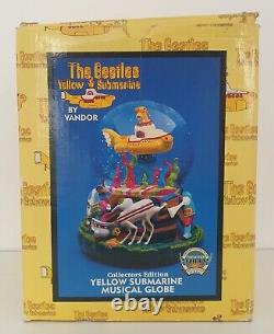 The Beatles Yellow Submarine Musical Snow Globe 1999 Vandor Limited Edition