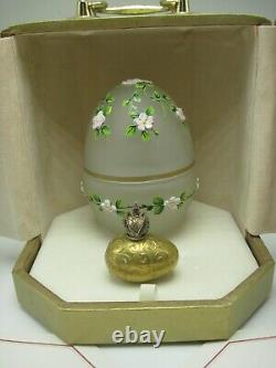 Theo Faberge Glass Spring Egg St. Petersburg Collection Limited Edition 140/750