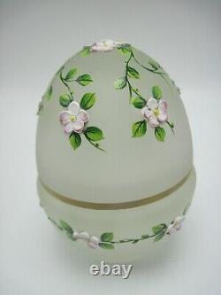 Theo Faberge Glass Spring Egg St. Petersburg Collection Limited Edition 140/750