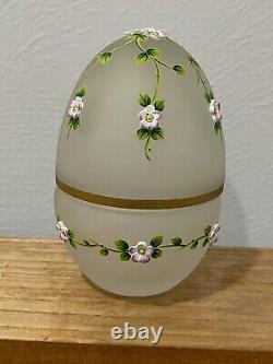 Theo Faberge Glass Spring Egg St. Petersburg Collection Limited Edition 319/750