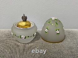 Theo Faberge Glass Spring Egg St. Petersburg Collection Limited Edition 319/750