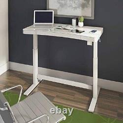 Tresanti Adjustable Height Desk (Glass Grey Limited Edition)