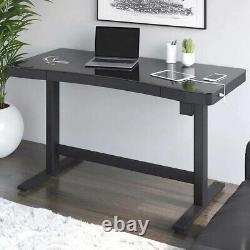 Tresanti Adjustable Height Desk (Glass Grey Limited Edition)