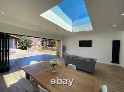 Triple Glazed Flat Rooflights + Optional Timber Frame Fast Delivery ALL SIZES