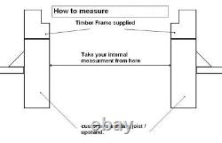 Triple Glazed Flat Rooflights + Optional Timber Frame Fast Delivery ALL SIZES