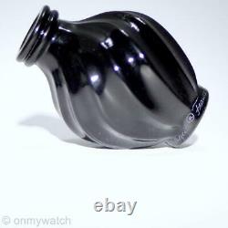 ULTRA-RARE Lalique SIGNED LtdEd NUMBERED L'Air duTemps BLACK Perfume Bottle
