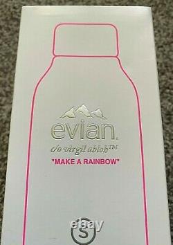 UNUSED Limited Edition Evian x Virgil Abloh SOMA Make a Rainbow Glass Bottle