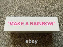 UNUSED Limited Edition Evian x Virgil Abloh SOMA Make a Rainbow Glass Bottle