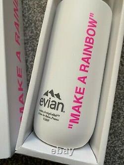 UNUSED Limited Edition Evian x Virgil Abloh SOMA Make a Rainbow Glass Bottle