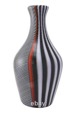 VENINI Glass Murano Gianni Versace Smoking Vase Ltd Edition 27.5 cm