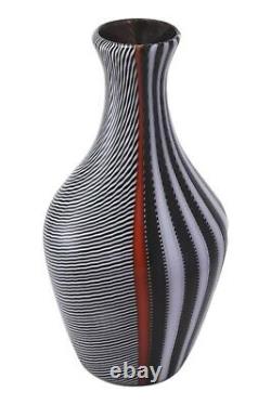 VENINI Glass Murano Gianni Versace Smoking Vase Ltd Edition 27.5 cm