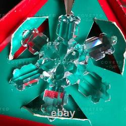 VERY RARE Swarovski 1992 Christmas Snowflake Ornament 168690 Boxed Retired