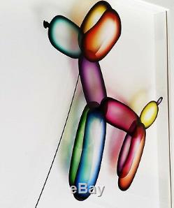 VeeBee Balloon Dog Signed Limited Edition Print on Glass
