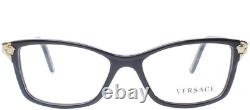 Versace Eyeglasses VE3156 GB1 Limited Edition Black Plastic Eyeglasses 53mm