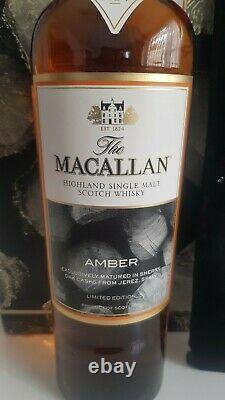 Very Rare Whisky Macallan Amber Limited Edition With 2 Glasses 70cl 40%