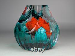 Vintage 2014 Caithness Glass Limited Edition Paperweight Fire Flower 22/100