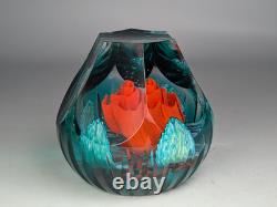 Vintage 2014 Caithness Glass Limited Edition Paperweight Fire Flower 22/100