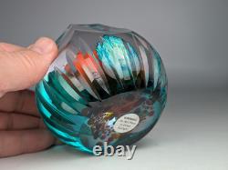Vintage 2014 Caithness Glass Limited Edition Paperweight Fire Flower 22/100