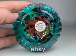 Vintage 2014 Caithness Glass Limited Edition Paperweight Fire Flower 22/100