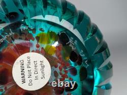 Vintage 2014 Caithness Glass Limited Edition Paperweight Fire Flower 22/100