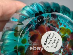 Vintage 2014 Caithness Glass Limited Edition Paperweight Fire Flower 22/100