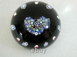 Vintage And rare Limited Edition Caithness Millefiori Heart Paperweight Love