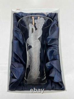 Vintage Czech Republic Limited Edition No. 14 Etched Art Nouveau Deco Glass Vase