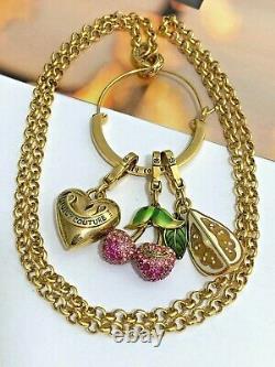 Vintage Juicy Couture Retired Limited Edition Charms Gold Tone Necklace Set of 5