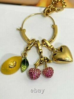 Vintage Juicy Couture Retired Limited Edition Charms Gold Tone Necklace Set of 5
