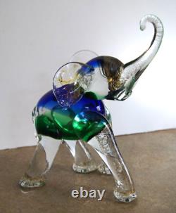 Vintage Limited Edition 169/500 Signed Murano Hand Blown Art Glass Elephant