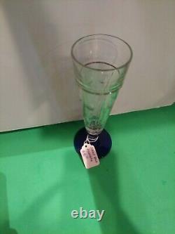 Vintage Limited edition cobalt 4 glasses