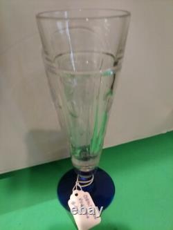 Vintage Limited edition cobalt 4 glasses